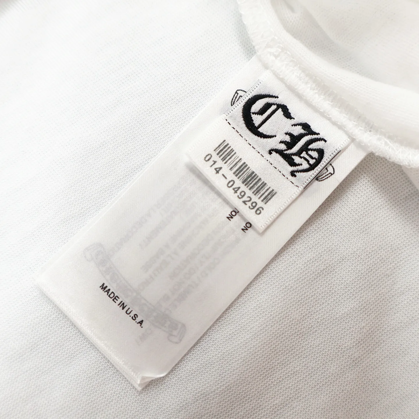 🅿️340 [Exclusive supply] CH Crow Heart Flag Printed Long Sleeve (White) The original version was purchased from Japan Osaka National Specialty School for 4500. The fabric is made of 230 grams of cotton. The printing adopts manual glue printing process. Customized auxiliary materials, produced by large manufacturers, are very demanding in workmanship, and the upper body is comfortable and natural.